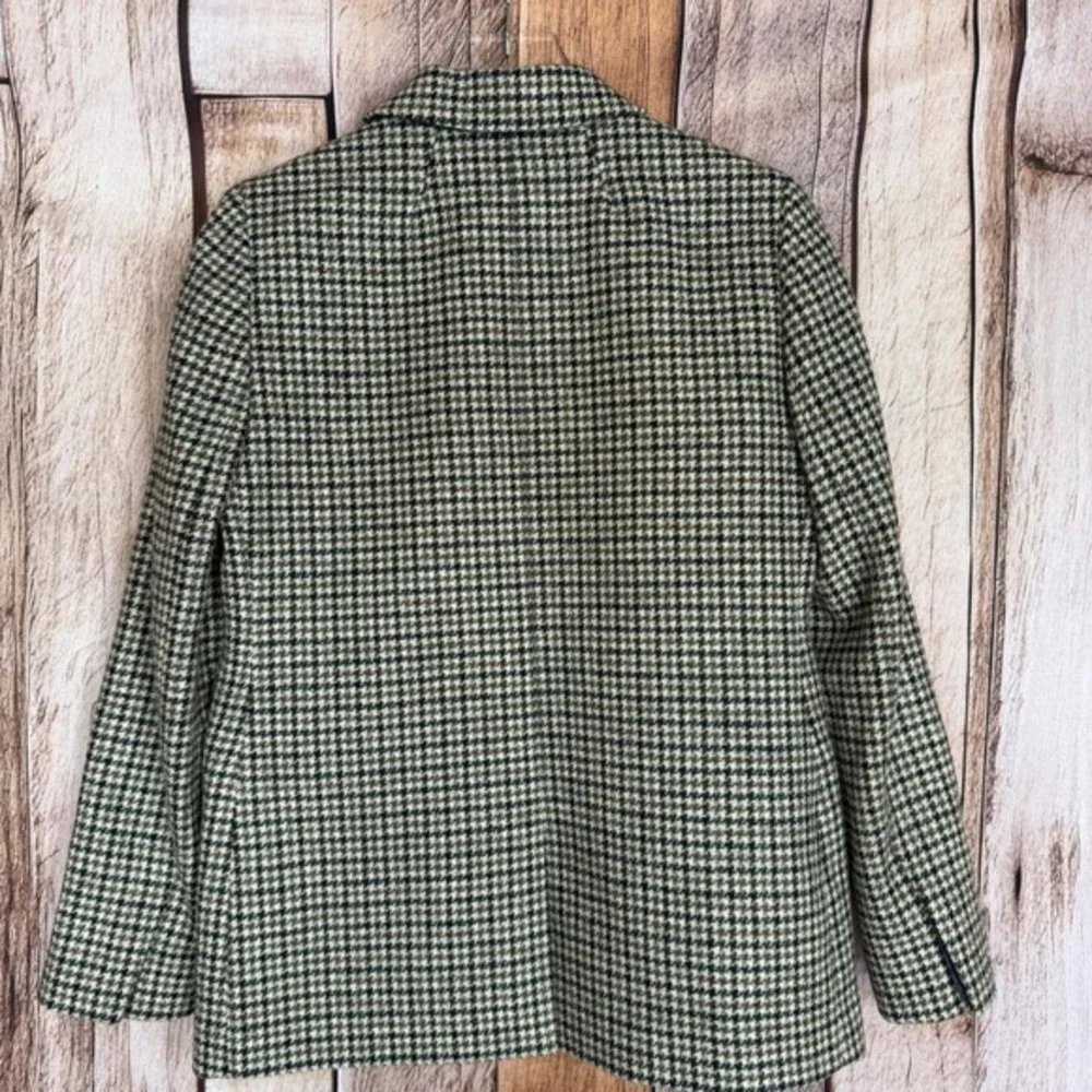 J.Crew‎ Blazer Somerset Moon Wool Houndstooth Office Heritage Workwear Size 6